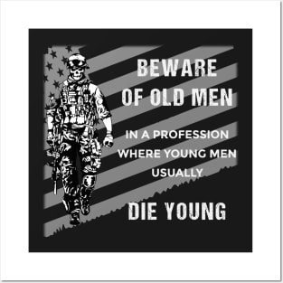 Beware of old Men Posters and Art